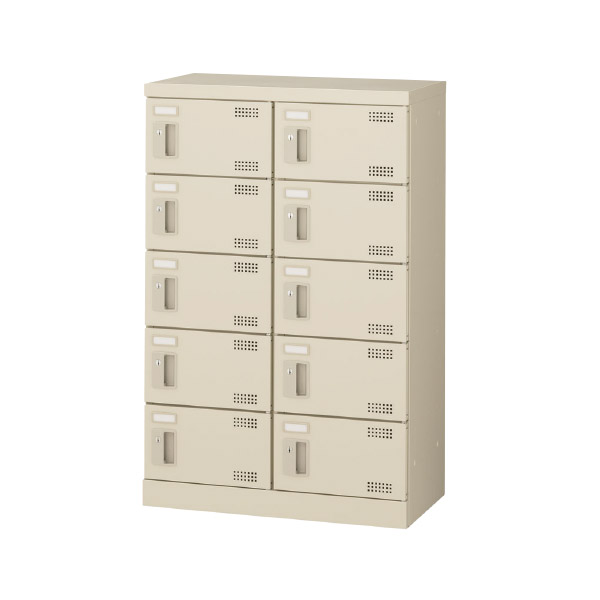 ★ポイント最大16倍★【通販限定価格】-SLB-M10 (錠付) 10人用シューズボックス 【コード59013】下駄箱 スチール 新品 完成品 日本製 幅600mm奥行350mm高さ945mm-【送料込み・配送エリア限定商品】 t-skf0168