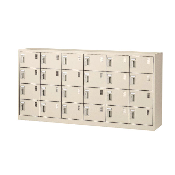 ★ポイント最大16倍★【通販限定価格】-SLC-24Y-N2 (南京用) 横型 24人用 シューズボックス 【コード47481】 下駄箱 スチール 新品 完成品 日本製 幅1755mm奥行380mm高さ880mm-【送料込み・配送エリア限定商品】 t-skf0339