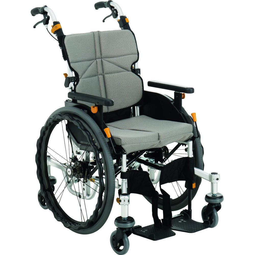 史上一番安い 車椅子 ﾈｸｽﾄｺｱ自走用車いすnext 71bｸﾞﾚｰ F 4 非 松永製作所 E Next 71b 品番