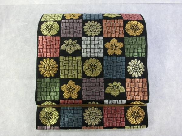 【送料無料】 **川島織物 ◇能衣市松文　特選袋帯◇ (展示品)**45654**絹他 【1】
