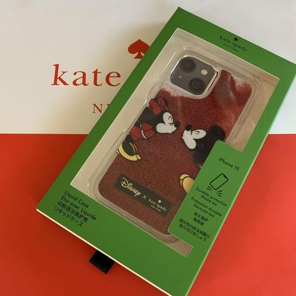 ケイトスペード Kate spade　アイフォーンケース 　ディズニー X ケイト・スペード ニューヨーク ミニーマウス リキッド アイフォン 15 pro ケース 代引き不可