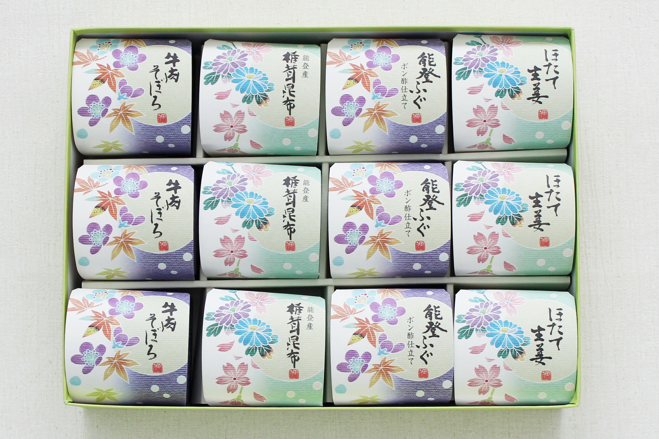 佃の佃煮 お伽堂 おとぎどう 12個入 佃煮 詰め合わせ ギフト 無添加 プレゼント 加賀友禅 昆布 牛肉しぐれ煮 ホタテ貝柱 牛肉そぼろ 能登産椎茸昆布 能登ふぐポン酢仕立て ほたて生姜煮 金沢 石川 贈答用 母の日 父の日 内祝い お取り寄せグルメ