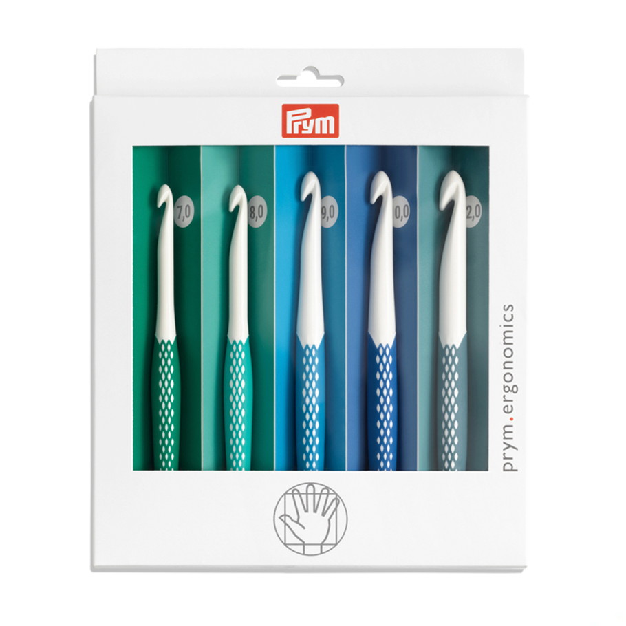 エルゴノミック かぎ針セット （7.0/8.0/9.0/10.0/12.0mm）5本セット/各1本入 PRM218441 Prym プリム