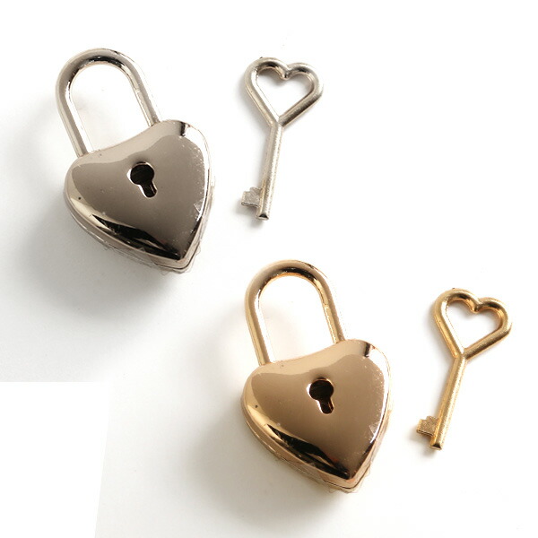楽天市場 南京錠 かざり鍵 ハート 1個 Akr3 3 つくる楽しみ 手芸材料の専門店 つくる楽しみ
