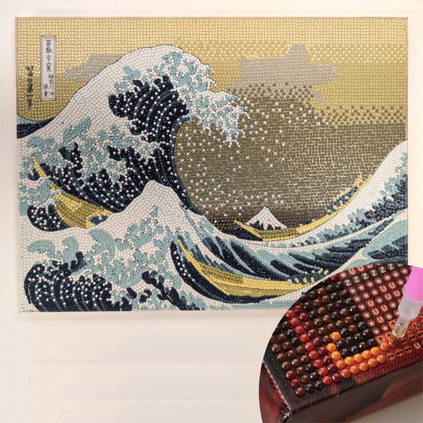 楽天市場】ビーズキット ダイヤモンドフィックス 浮世絵