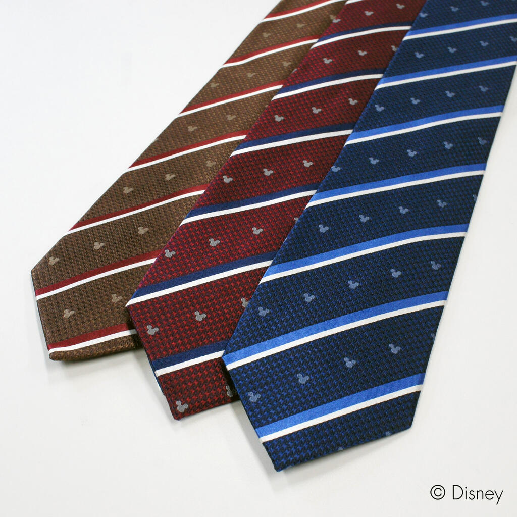 楽天市場 ディズニーネクタイ ミッキーマウス3つ丸ネクタイ 3段チェック柄 ネイビー Disney Necktie シルク100 プレゼント ギフト新生活 新社会人 新入社員 フレッシャーズ ブランドネクタイ ネクタイブランド 送料無料 Wic R Shop