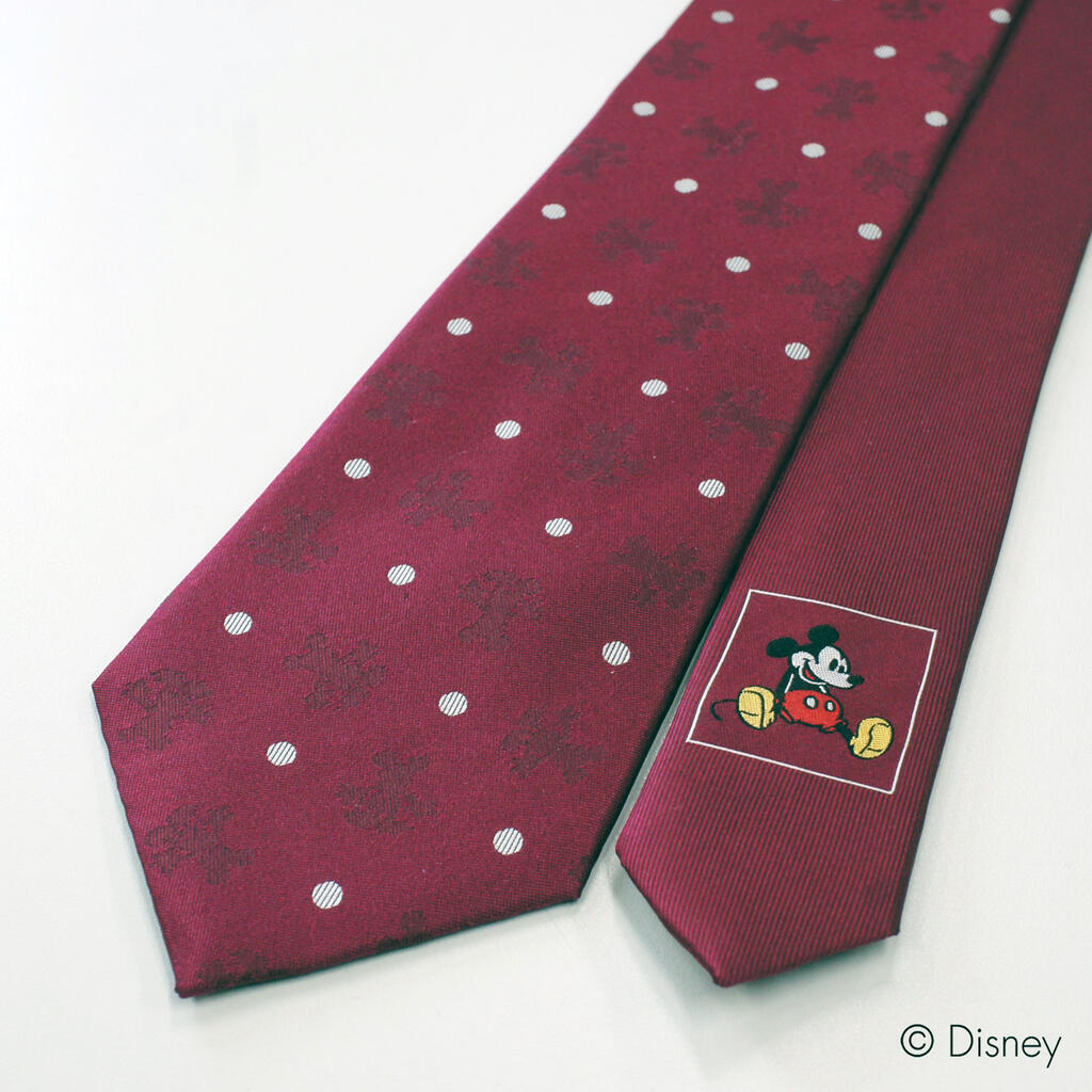 楽天市場 ディズニー ネクタイ ミッキーマウスシルエットネクタイ ドット柄 レッド Disney Necktie シルク100 プレゼント ギフト新生活 新社会人 新入社員 フレッシャーズ ブランドネクタイ ネクタイブランド 送料無料 Wic R Shop