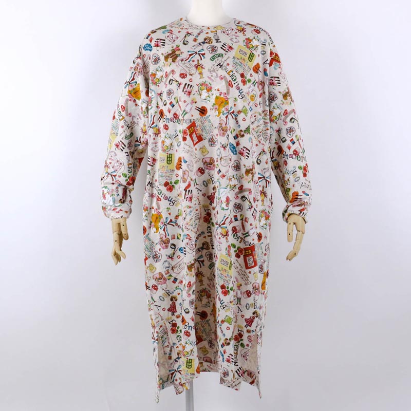 送料無料 ワンピース Tunic パイル裏毛 ムーラン スリットワンピース フリーサイズ ベージュ杢 Pastryperfection Com