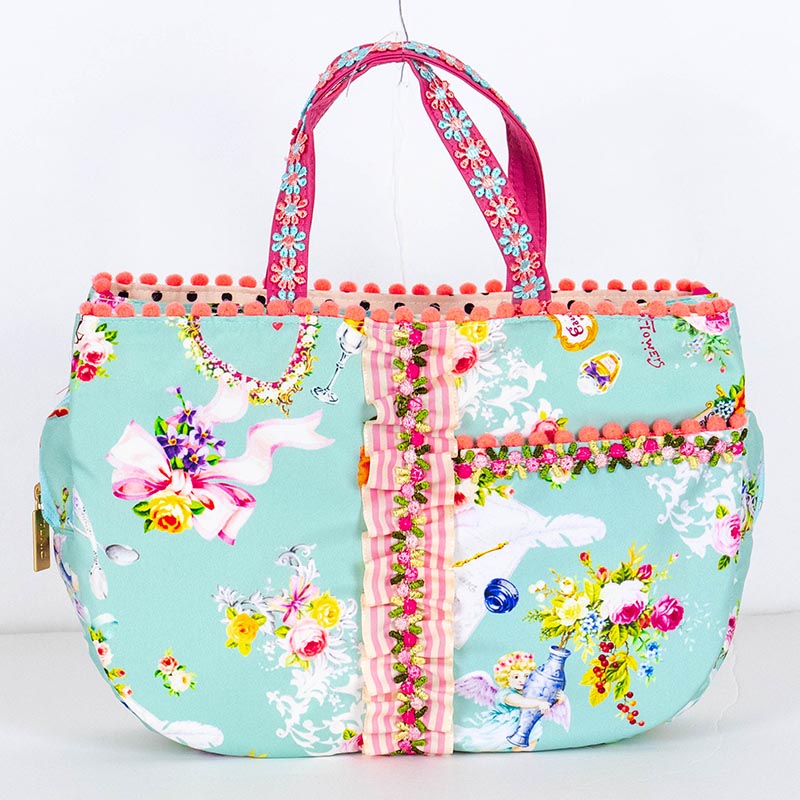 【貨物輸送込み】御徒面子 ＴＵＮＩＣ ハピネスドリームのミニＢａｇ 青み 17467-A