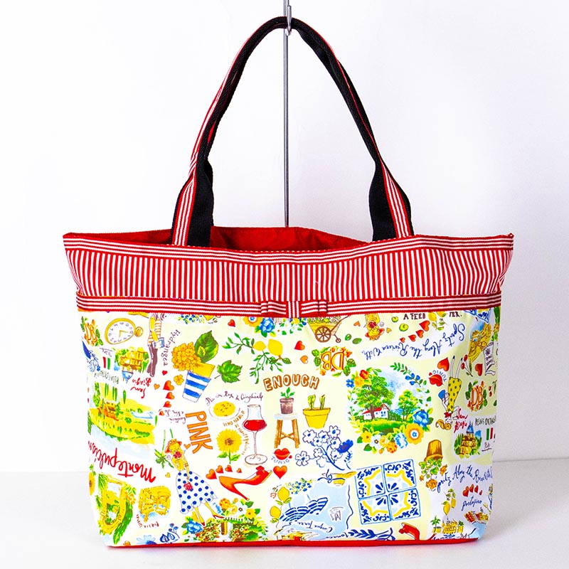 【送料込み】バッグ　ＴＵＮＩＣ　マリンカフェのキャリーオンBag　17470-A｜チュニック・ナナショップ