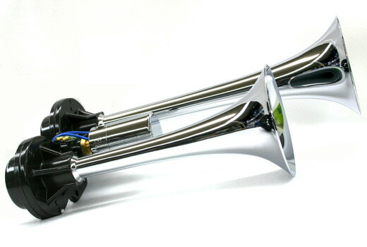 【P10倍★7/19 20:00～7/26 1:59限定】Made in JAPAN&hellip;信頼と実績の日建製☆【NIKKEN AIRHORN D型ヤンキー（クローム）】｜トラックストップターン店