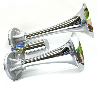 【P10倍★7/19 20:00~7/26 1:59限定】Made in JAPAN…信頼と実績の日建製☆【NIKKEN AIRHORN ハイパワーヤンキー(クローム)】|トラックストップターン店