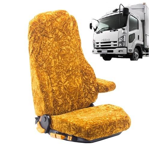 いすゞ　ギガ　チンチラ一式➕シートカバー トラック 雅 いすゞギガ用チンチラシートカバーレッド運転席