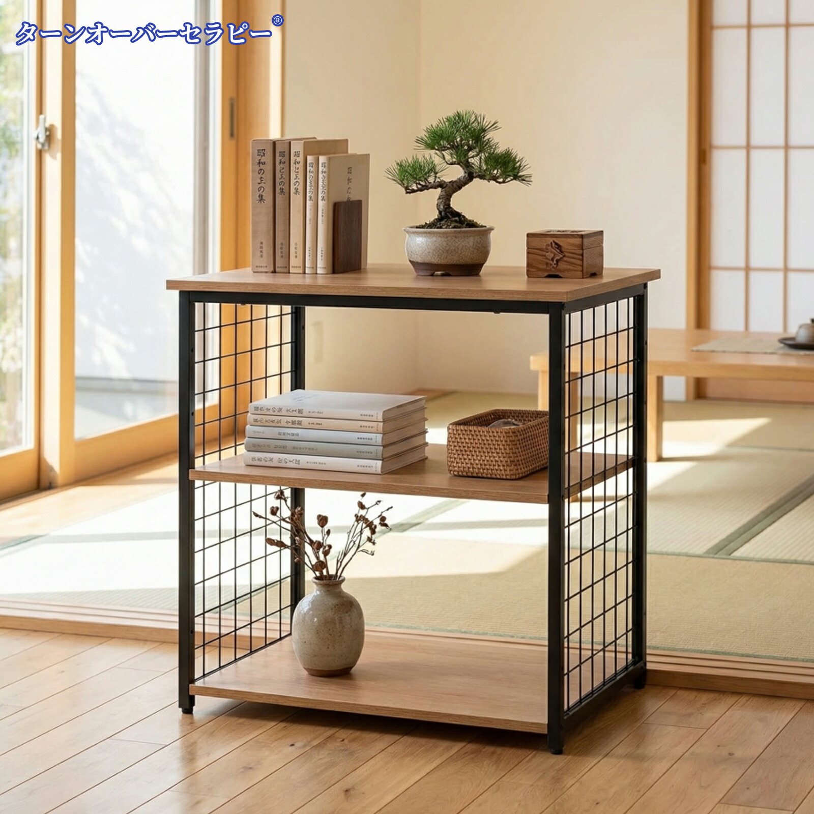 プリンター台 卓上 2段 木製天板 幅70cm 奥行45cm 高さ62.5cm 机上 床置き 総耐荷重50kg 背面補強パイプ付き 大型プリンター 複合機 設置可能 横揺れ防止 机上スペース有効活用 パソコン台 ラック