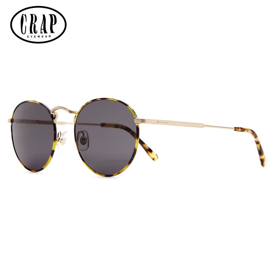 [国内正規店]CRAP(クラップ) サングラス EYEWEAR / THE TUFF PATROL / Brushed Gold & Tokyo Tortoise - Grey CR-39 Lenses/ TUFFP723GG / ユニセックス 送料無料 メンズ レディース UVカット かわいい 【t79】 9,763円