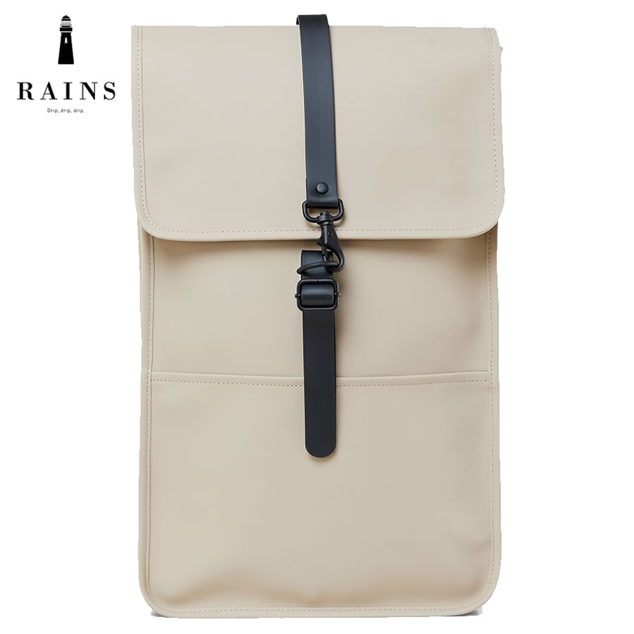 メーカー包装済 Rains レインズ バッグ 防水 バックパック リュックサック Backpack Beige 533 1 84 防水バックパック 防水リュックサック メンズ レディース かわいい 通勤 ママバッグ ママリュック 使いやすい Rainsのリュックサック ブラック