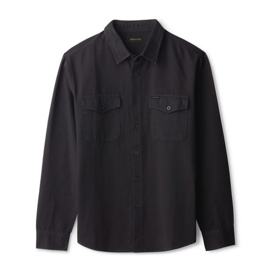 BRIXTON ( ブリクストン ) / 長袖シャツ / DAVIS LS RESERVE WOVEN - BLACK / 01196-BLACK / メンズ チェックシャツ スケートボード スケボー アパレル サーフ ブランド カリフォルニア　アメカジ 【t79】