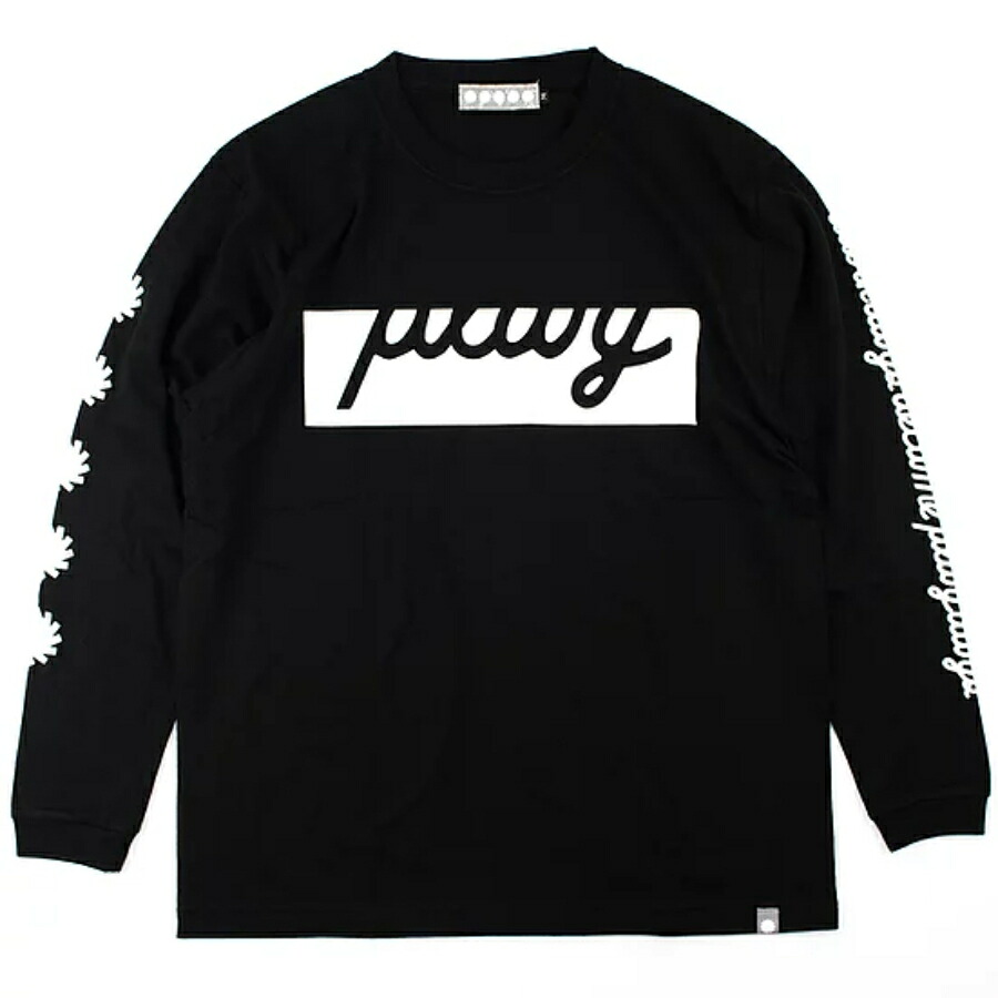 PLAY DESIGN プレイデザイン / P01 プレイ / 長袖Tシャツ ロンTEE / PLAYER L/S TEE 2021 - BLACK / メンズ