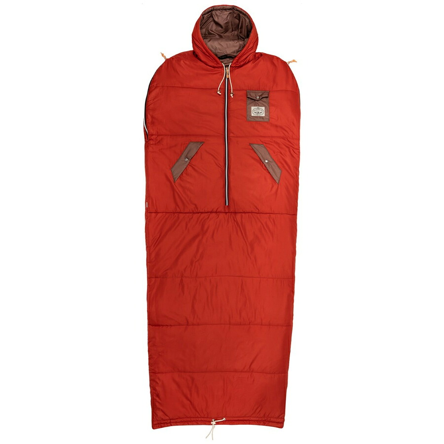 Poler Camping Stuff(ポーラー キャンピング スタッフ) 歩ける！手が出る！寝袋 シュラフ リバーシブル / NAPSACKS - APPLE/DUSTY PINK POLERの寝袋 【t79】