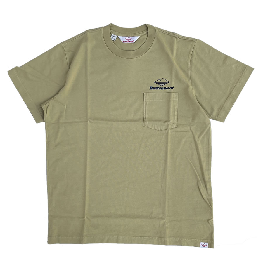BATTENWEAR(バテンウエア) / 半袖 ポケット Tシャツ / TEAM SS POCKET TEE - KHAKI / SS22504A / メンズ ベージュ MADE IN USA サーフブランド NY NEW YORK ニューヨーク 米国製 アメリカ製 バッテンウェア 6,349円