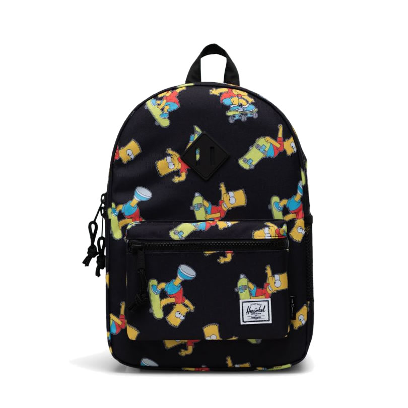 世界の人気ブランド 正規品 無料ギフトラッピング可 Herschel Supply ハーシェルサプライ バックパック キッズ 子供用 Heritage Backpack Youth Simpsons シンプソンズコラボ 16l リュックサック 通園 通学 男の子 女の子 おしゃれ かわいい Fucoa Cl