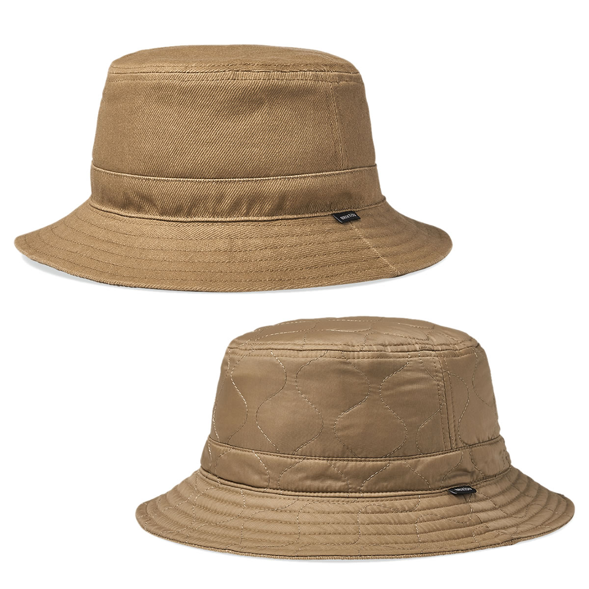 BRIXTON ( ブリクストン ) / リバーシブルバケットハット 帽子 / ABRAHAM REV BUCKET HAT - MOJAVE / 11212-MOJAV / 22FW スケートボード スケボー アパレル サーフ ブランド カリフォルニア アメカジ ベージュ