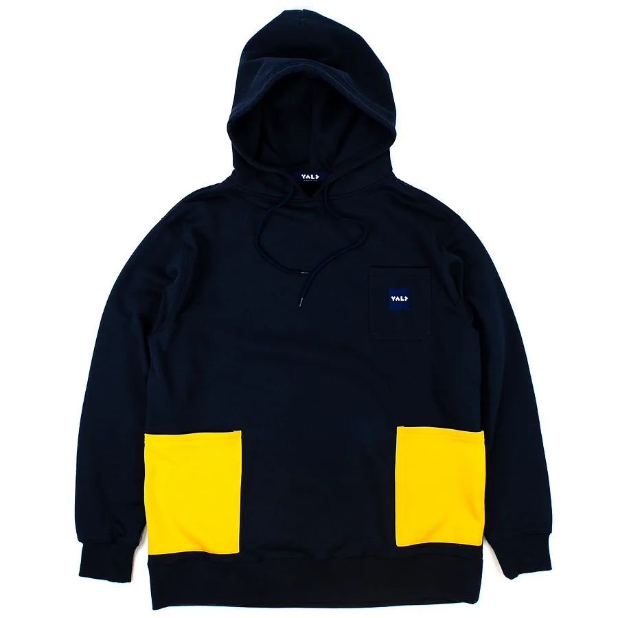 YALP by PLAY DESIGN (ヤルプ) / プルオーバーパーカー / HAND POCKET HOODIE - NAVY / Y22W1HPHD / メンズ P01 プレイデザイン ネイビー