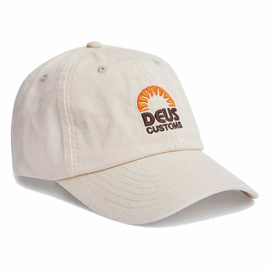 DEUS EX MACHINA ( デウスエクスマキナ ) / ベースボールキャップ 帽子 / SUNRISE DAD CAP - DIRTY  WHITE / DMW237787 / メンズ ダーティホワイト | タータスストアー大阪