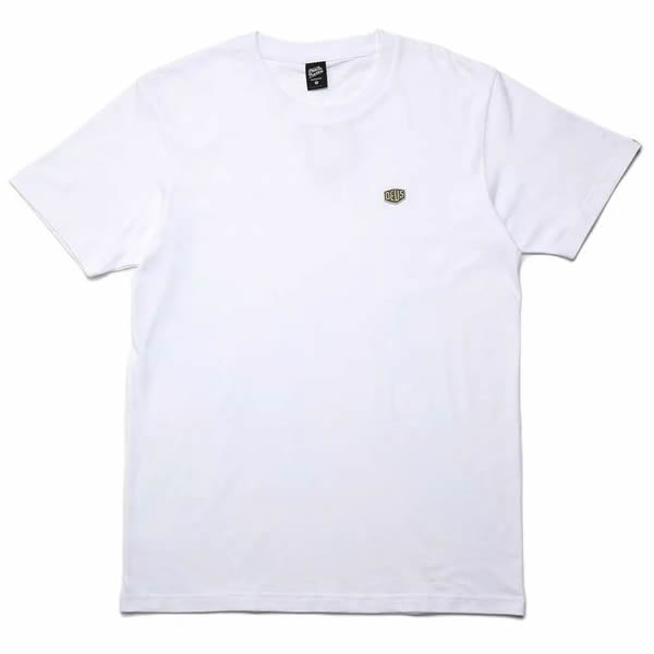 [正規品 無料ラッピング可]DEUS EX MACHINA ( デウスエクスマキナ ) / 半袖 Tシャツ / SHIELD STANDARD TEE - WHITE / DMF201877 / メンズ 定番 ホワイト 白