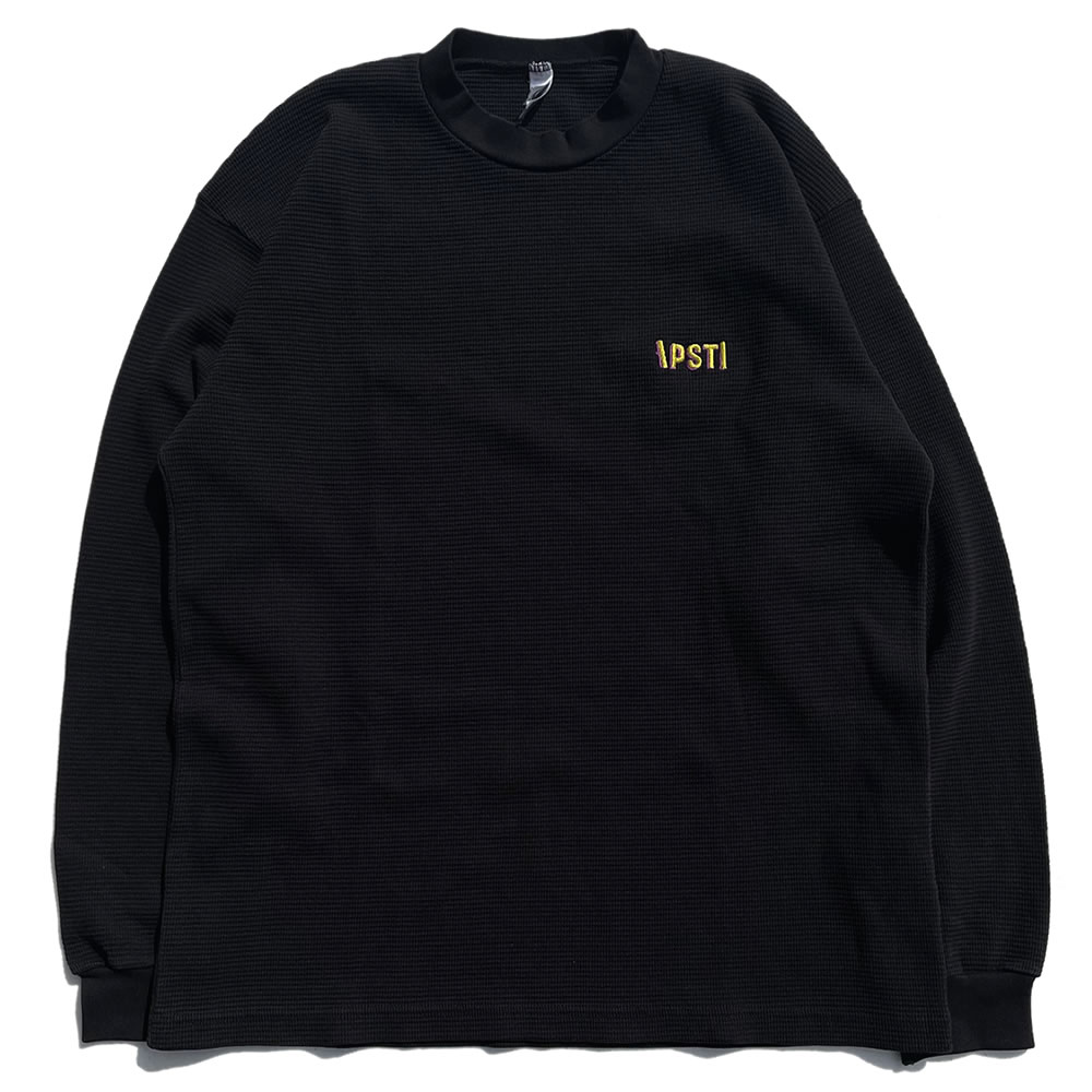 PACIFIC STANDARD TIME / 厚手サーマルロンT/ THERMAL PST LS TEE - BLACK / MADE IN USA / メンズ ブラック LOS ANGELES APPAREL ロスアパ ロサンゼルスアパレル