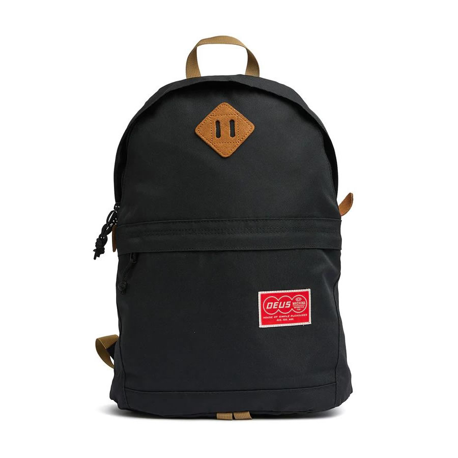 DEUS EX MACHINA ( デウスエクスマキナ ) / うしろ側容器に並べる 背嚢 / HINTERLANDS DAY PACK - BLACK / DMP247408 父の日 メンズ 差し上げ物