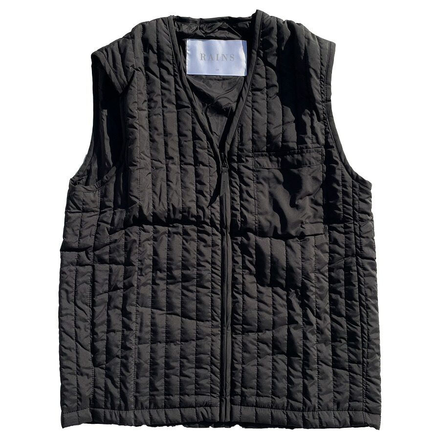 RAINS(レインズ) / ライナー インナー ジャケット アウター / LINER VEST - BLACK / 53204-1-01409-99|タータスストアー大阪