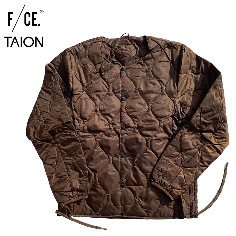 TAION BY F/CE. PACKABLE INNER DOWN JK - BROWN/ FSP09232U0001 / FCE タイオン バイ エフシーイー パッカブルインナーダウンジャケット ブラウン メンズ レディース｜タータスストアー大阪