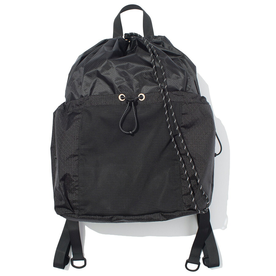 F/CE. (エフシーイー) / リュックサック バックパック / CORDURA SIL NYLON KNAPSACK - BLACK / FCR32251B0001 FCE / 13L ブラック 黒 シンプル 無地｜タータスストアー大阪