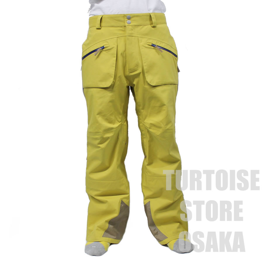 16-17 2016-2017 TURTOISE タータス メンズ スノーウェア 3LAYER 3レイヤーパンツ / SPRAY - MUSTARD / スキーの板 スノーボード スノボー メンズ 【t79】