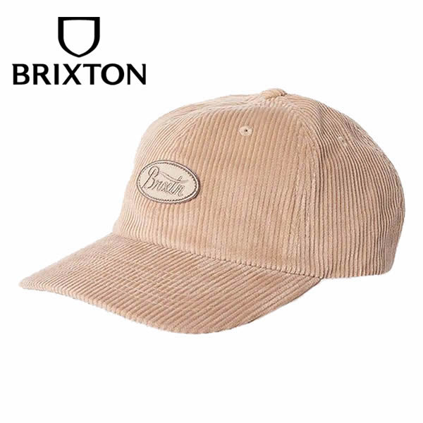 [正規取扱店] BRIXTON ブリクストン / ベースボールキャップ 帽子 / PARSONS LP CAP - SAND CORD / SNDCD / メンズ レディース フリーサイズ 23FW サンドベージュコーデュロイ