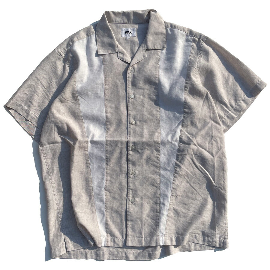 WAX(ワックス) / リネンシャツ / LINEN SHIRTS - NATURAL / WX-0424 / メンズ THM