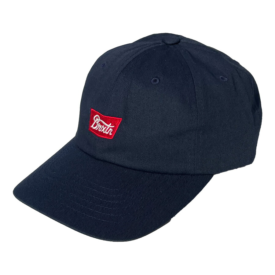 [正規取扱店] BRIXTON ブリクストン / ベースボールキャップ 帽子 / STITH LP CAP - PATRIOT BLUE / 00953-PATBL / メンズ レディース フリーサイズ ネイビーブルー