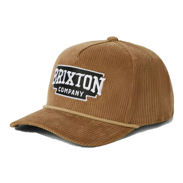 [正規取扱店] BRIXTON ブリクストン / コーデュロイスナップバックキャップ  帽子 / PIERSON C NP MP SNPK - SAND CORDUROY / 11903 - SNDCR / メンズ レディース フリーサイズ ブラウン 茶 コーデュロイ ロゴ シンプル