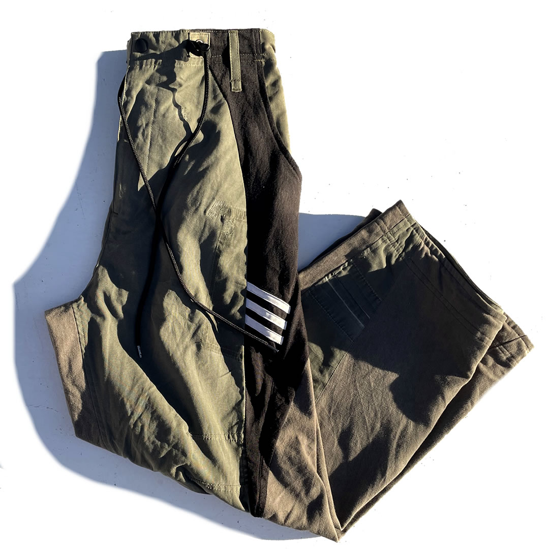 NASNGWAM ナスングワム / リメイク ミリタリーイージーパンツ / TWISTED PANTS - OLIVE / RP2616302 / メンズ オリーブ カーキグリーン