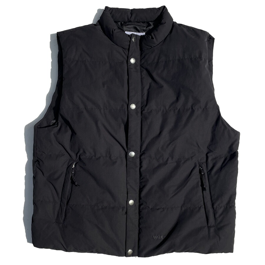 WAX(ワックス) / 中綿ベスト / URBAN VEST II - BLACK / WX-0466 / メンズ THM ブラック｜タータスストアー大阪