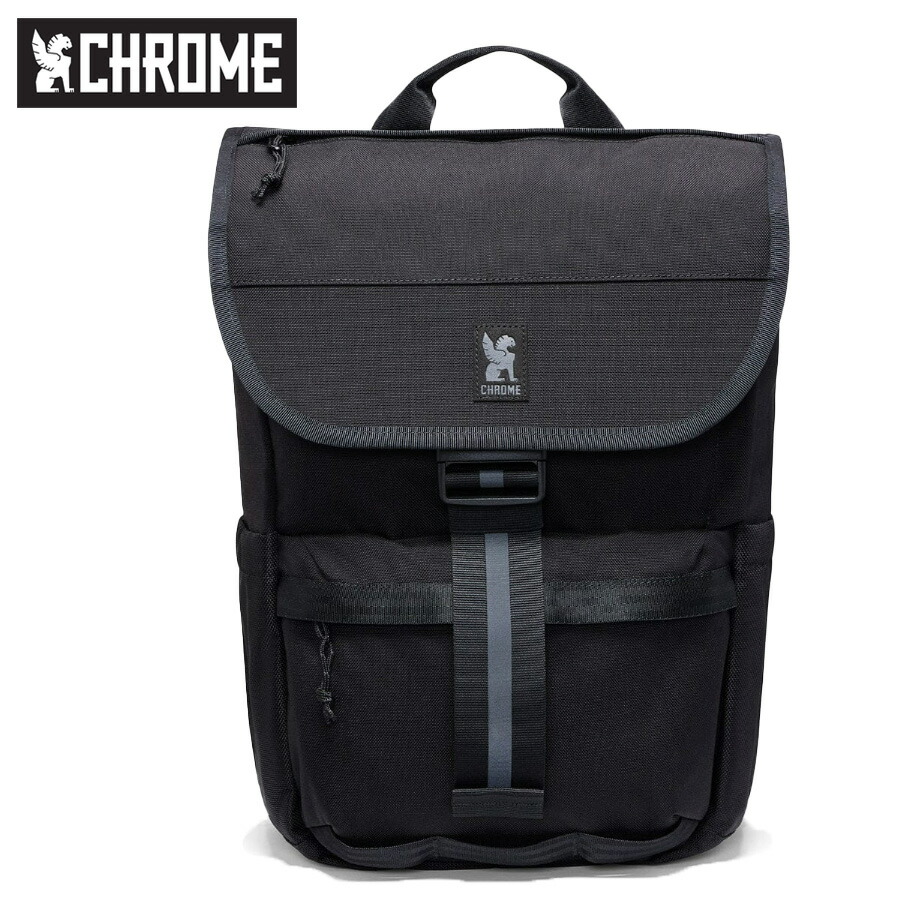 CHROME クローム / 防水 リュックサック バックパック / CORBET 24L PACK - BLACK / BG370BK / ブラック 黒 ロゴ シンプル 通勤 通学 無地