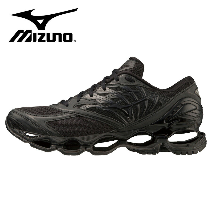 Mizuno Sportstyle (ミズノ運動競技表現スタイル) / スニーカー / WAVE PROPHECY LS - BLACK / D1GA3337 / メンズ 黒いこと 黒 ロゴタイプ 分かりやすい アウトドア