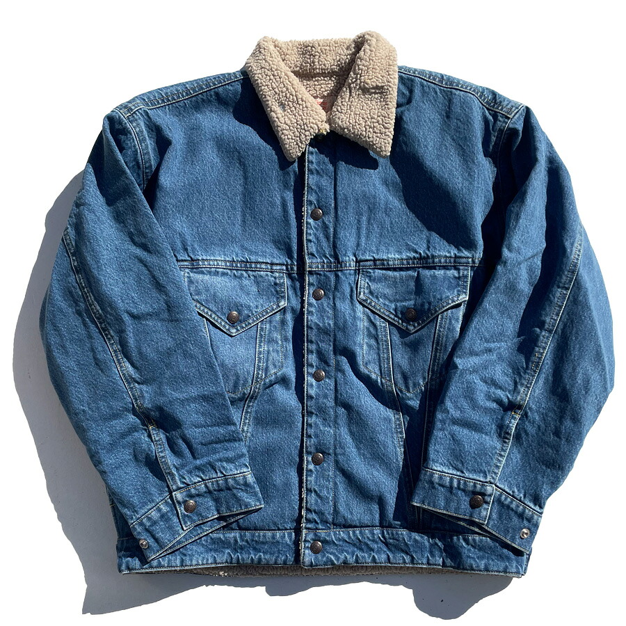 IMPRESTORE (インプレストア) / デニムボアジャケット / DENIM BOA JACKET(NIKI) - BLUE DENIM VINTAGEWASH / メンズ インディゴブルー