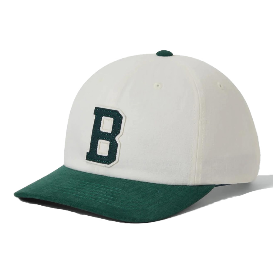 [正規取扱店] BRIXTON ブリクストン / スナップバックキャップ 帽子 / BIG B MP CAP - OFF WHITE / PRIMAL GREEN / 11158-OFWPG ロゴ シンプル ブルー ネイビー