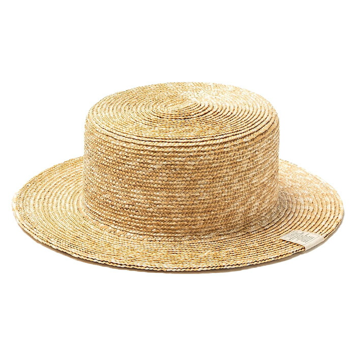 THE FACTORY MADE(ザ ファクトリー メイド) / カンカン帽 / HANAMUGI BOATER HAT - BEIGE / FM009-006|タータスストアー大阪
