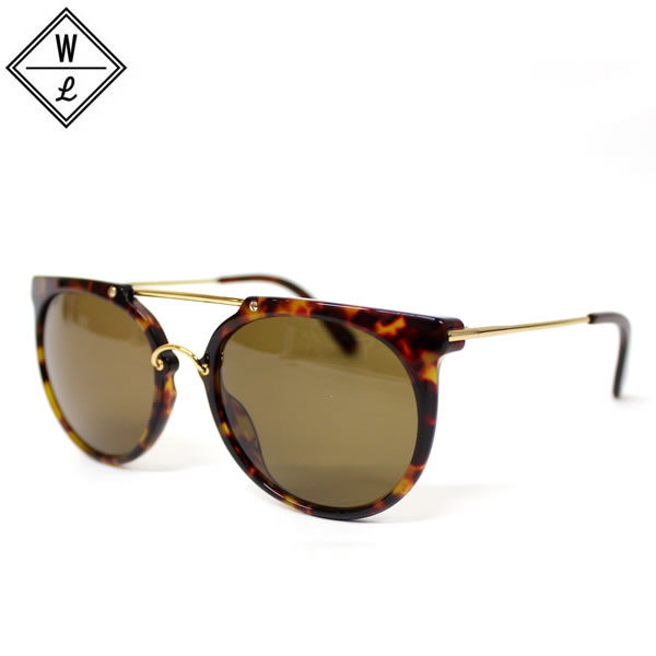 [国内定まり品 無料ラッピング可]WONDERLAND (ワンダーランド) 黒眼鏡 / STATELINE - Tortoise x Gold x Bronze / STATELINE 02/ 貨物輸送無料 ユニ一発やる 色合い水晶体 メンズ レディース UV取りすてる 愛くるしげ べっ甲 ダブルブリッジ回路