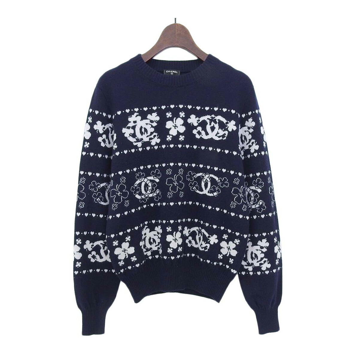 ジバンシイ パール ビジュー ネック ニット レディース ブラック GIVENCHY 中古 【アパレル・小物】 GIVENCHY - ジバンシイ パール ビジュー ネック ニット