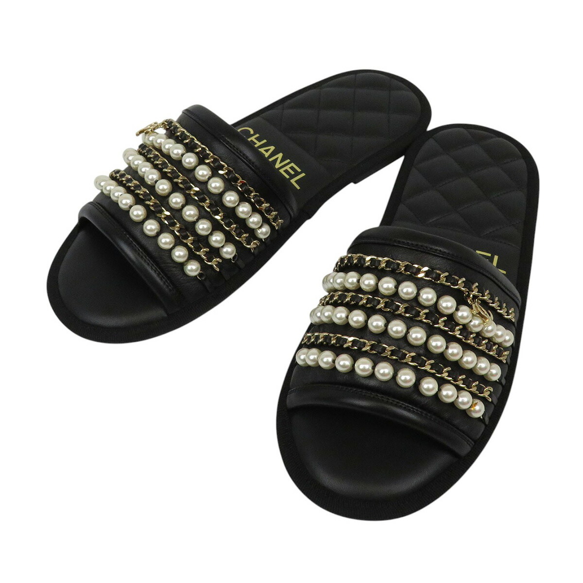 【CHANELで一番人気なモデル】フッドヘッド マトラッセ サンダル 定番人気♪】CHANEL マトラッセ フッドヘッドサンダル (CHANEL