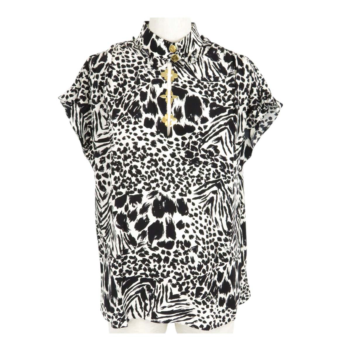 新作レディース*LOUISVUITTON*モノグラム フリル袖 Tシャツ LOUIS VUITTON - LOUIS VUITTON モノグラム ゴールドモチーフ
